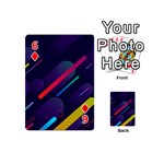 Colorful-abstract-background Playing Cards 54 Designs (Mini) Front - Diamond6