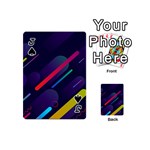 Colorful-abstract-background Playing Cards 54 Designs (Mini) Front - SpadeJ