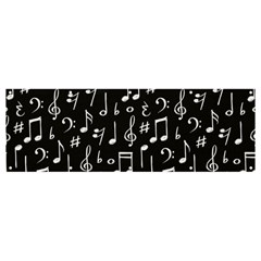 Chalk-music-notes-signs-seamless-pattern Banner And Sign 12  X 4  by Salman4z