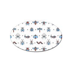 Insects-icons-square-seamless-pattern Sticker Oval (100 Pack) by Salman4z