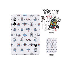 Insects-icons-square-seamless-pattern Playing Cards 54 Designs (mini) by Salman4z