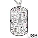 Big-collection-with-hand-drawn-objects-valentines-day Dog Tag USB Flash (Two Sides) Front