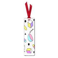 Tridimensional-pastel-shapes-background-memphis-style Small Book Marks by Salman4z