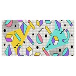 Tridimensional-pastel-shapes-background-memphis-style Banner and Sign 4  x 2  Front