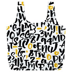 Letters-pattern Full Print Recycle Bag (xxl) by Salman4z