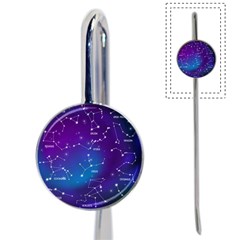 Realistic-night-sky-poster-with-constellations Book Mark by Salman4z