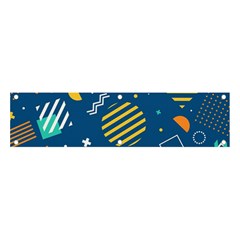 Flat-design-geometric-shapes-background Banner And Sign 4  X 1  by Salman4z