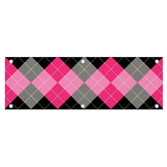 Seamless-argyle-pattern Banner And Sign 6  X 2  by Salman4z