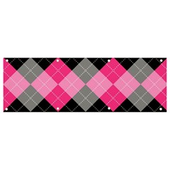 Seamless-argyle-pattern Banner And Sign 9  X 3  by Salman4z