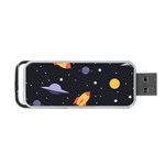 Cosmos Rockets Spaceships Ufos Portable USB Flash (Two Sides) Back