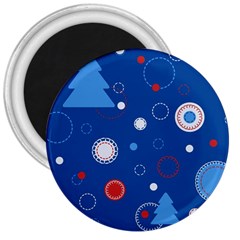 Christmas Pattern Tree Design 3  Magnets by pakminggu