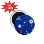 Christmas Pattern Tree Design 1.75  Magnets (10 pack)  Front