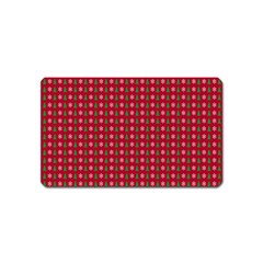 Snowflake Christmas Tree Pattern Magnet (name Card) by pakminggu