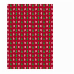 Snowflake Christmas Tree Pattern Large Garden Flag (two Sides) by pakminggu