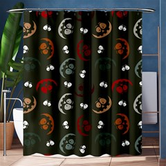 Art Halloween Pattern Creepy Design Digital Papers Shower Curtain 60  X 72  (medium)  by pakminggu