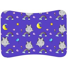 Texture Pattern Seamless Rainbow Background Dream Velour Seat Head Rest Cushion by pakminggu