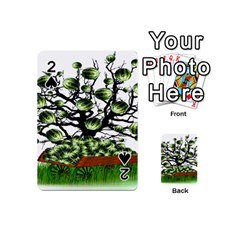 Watermelon Tree Abstraction On Watermelon Abundance Playing Cards 54 Designs (mini) by pakminggu