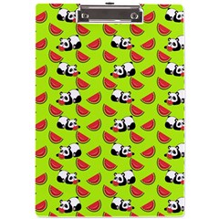 Watermelon Panda Background Wallpaper A4 Acrylic Clipboard by pakminggu