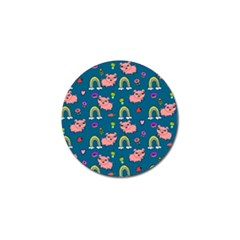 Texture Seamless Sample Digital Scrapbooking Golf Ball Marker (4 Pack) by pakminggu