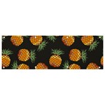 Pineapple Background Pineapple Pattern Banner and Sign 9  x 3  Front