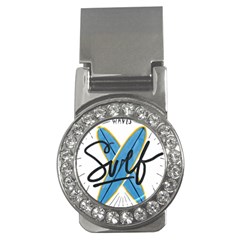 Wave Surfing Surfboard Surfing Money Clips (cz)  by pakminggu