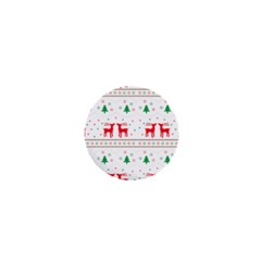 Red Green And Blue Christmas Themed Illustration 1  Mini Magnets by pakminggu
