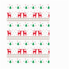 Red Green And Blue Christmas Themed Illustration Large Garden Flag (two Sides) by pakminggu