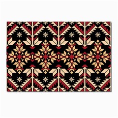 Vector Illustration Of Ukrainian Folk Seamless Pattern Ethnic Ornament Border Element Traditional Postcards 5  X 7  (pkg Of 10) by pakminggu