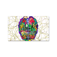 Brain Head Mind Man Silhouette Sticker Rectangular (100 Pack) by pakminggu