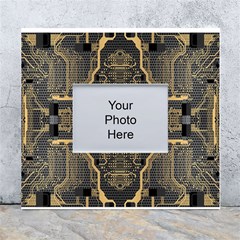 Brain Technology Data Digital White Wall Photo Frame 5  X 7  by pakminggu