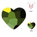 Mosaic Structure Background Tile Playing Cards Single Design (Heart) Front