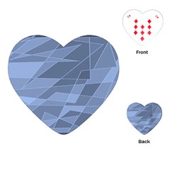 Lines Shapes Pattern Web Creative Playing Cards Single Design (heart) by danenraven