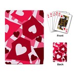 Pink Hearts Pattern Love Shape Playing Cards Single Design (Rectangle) Back