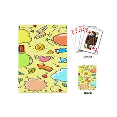 Cute Sketch Child Graphic Funny Playing Cards Single Design (mini) by danenraven