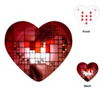 Pattern Structure Light Patterns Playing Cards Single Design (Heart) Front