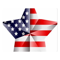 United States Of America Flag Of The United States Independence Day Two Sides Premium Plush Fleece Blanket (large) by danenraven