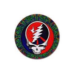 Grateful Dead Pattern Magnet 3  (round) by Mog4mog4