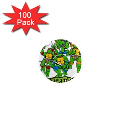Teenage Mutant Ninja Turtles 1  Mini Magnets (100 Pack)  by Mog4mog4