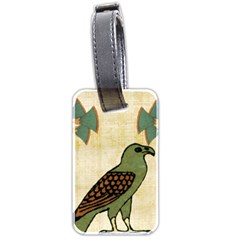 Egyptian Paper Papyrus Bird Luggage Tag (two Sides) by Mog4mog4