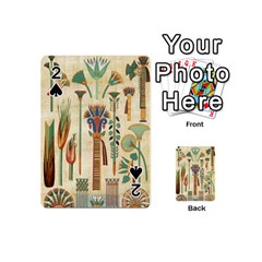 Egyptian Paper Papyrus Hieroglyphs Playing Cards 54 Designs (mini) by Mog4mog4