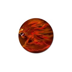 Fire Lion Flames Light Mystical Dangerous Wild Golf Ball Marker (4 Pack) by Mog4mog4