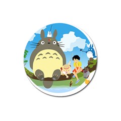 My Neighbor Totoro Totoro Magnet 3  (round) by Mog4mog4