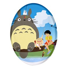 My Neighbor Totoro Totoro Oval Glass Fridge Magnet (4 Pack) by Mog4mog4