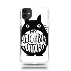 My Neighbor Totoro Black And White Iphone 11 Tpu Uv Print Case by Mog4mog4