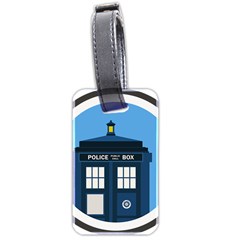 Doctor Who Tardis Luggage Tag (two Sides) by Mog4mog4