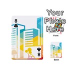 Silhouette Cityscape Building Icon Color City Playing Cards 54 Designs (Mini) Front - Club8