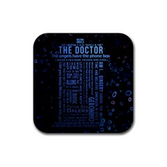 Doctor Who Tardis Rubber Coaster (square) by Mog4mog4
