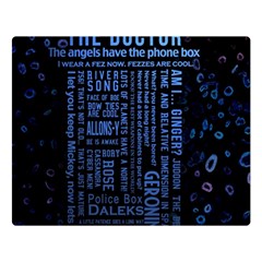 Doctor Who Tardis Two Sides Premium Plush Fleece Blanket (large) by Mog4mog4