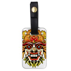 Bali Barong Mask Euclidean Vector Chiefs Face Luggage Tag (one Side) by Mog4mog4