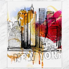 New York City Skyline Vector Illustration Canvas 11  X 14  by Mog4mog4